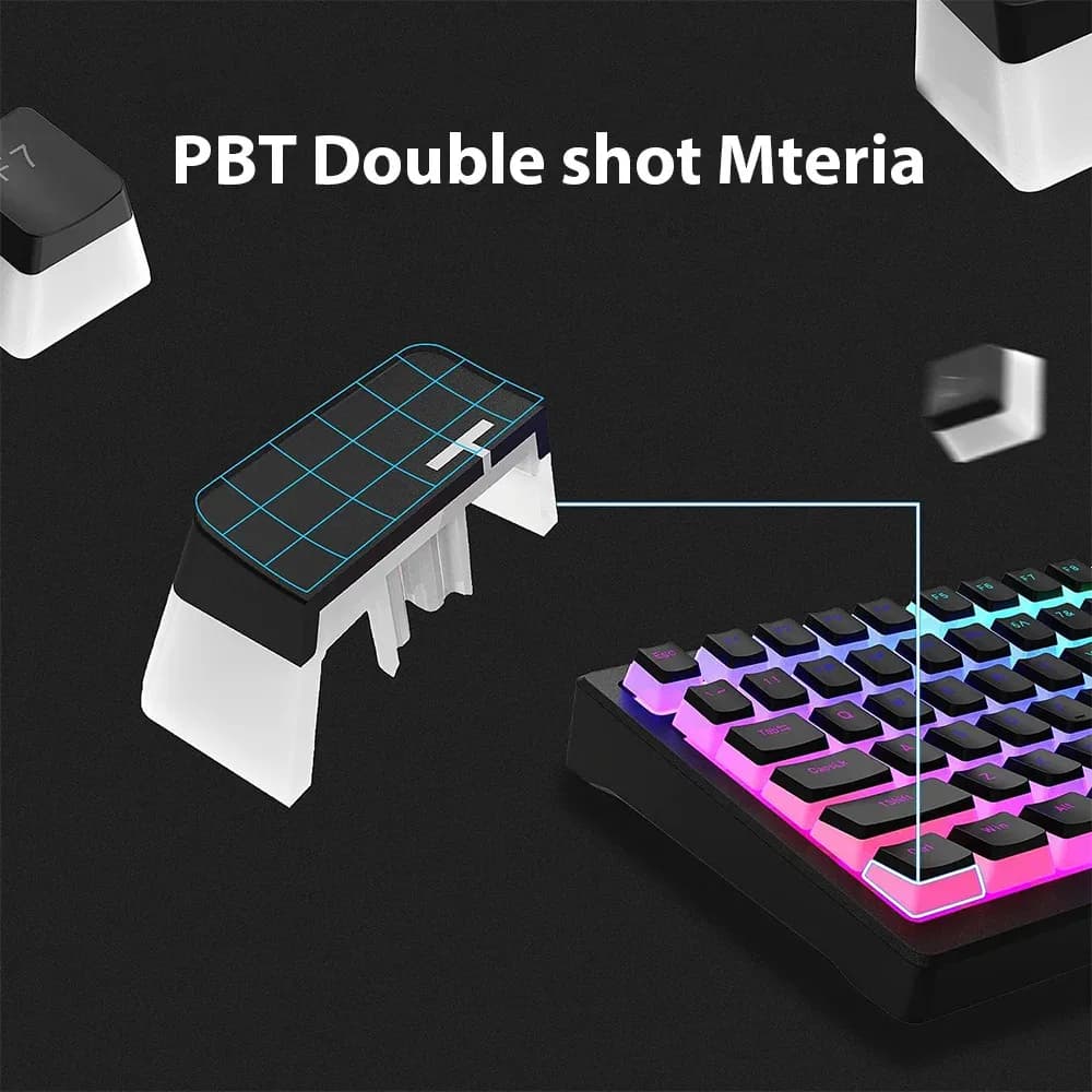 Set de 130 Keycaps Pudding PBT Double Shot pour Clavier Mécanique - Image 6