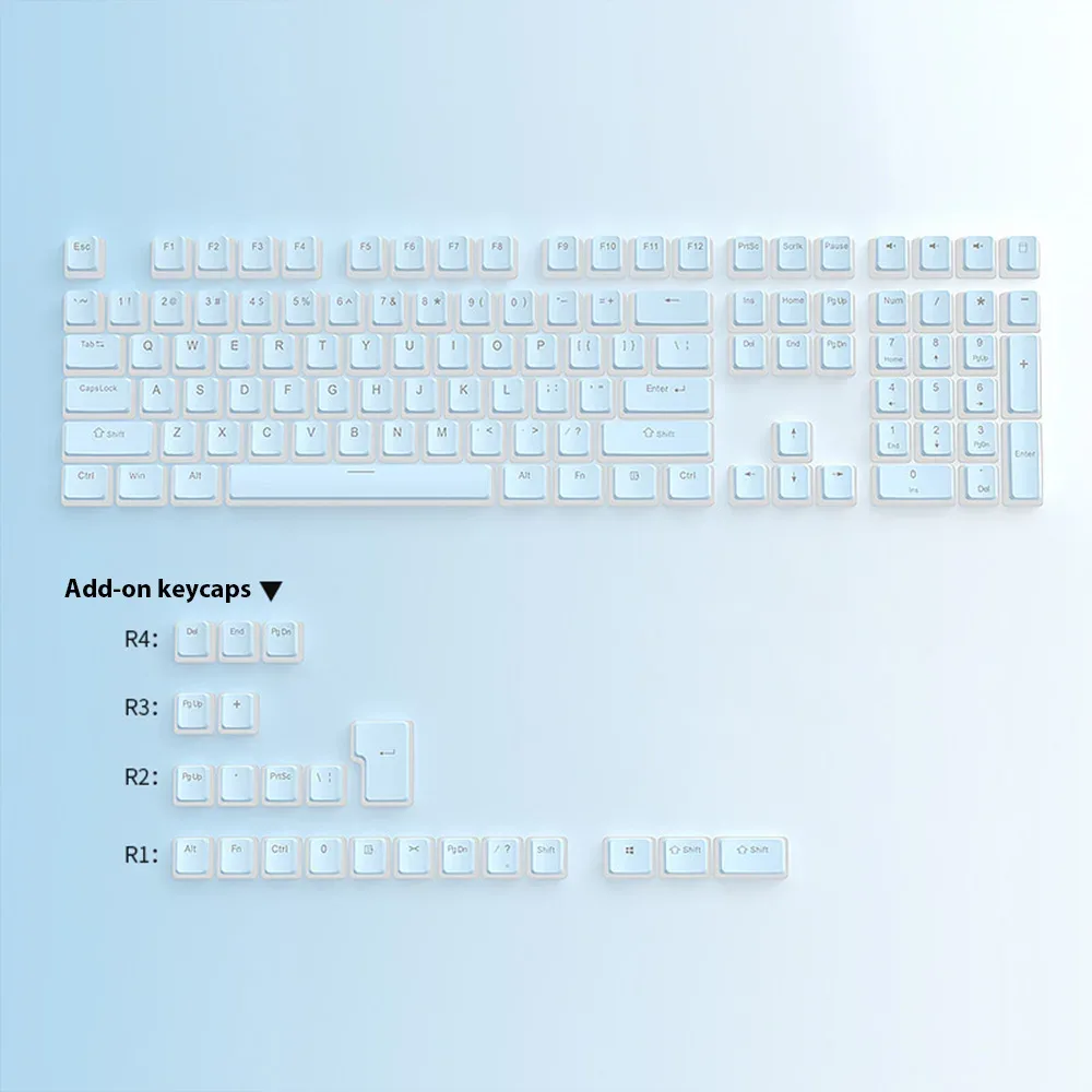 Set de 130 Keycaps Pudding PBT Double Shot pour Clavier Mécanique slide 10