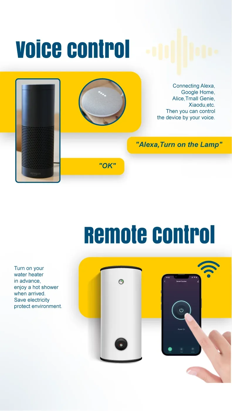 Prise connectée Wi-Fi avec charge rapide 20W, suivi de consommation et commande vocale - Compatible Alexa et Google Home slide 4