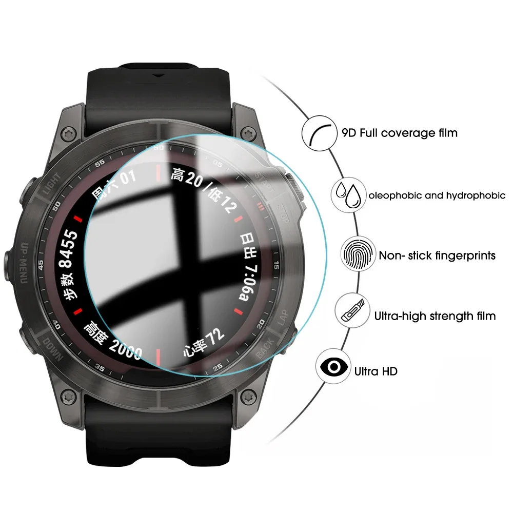 Protection d'écran en verre trempé pour Garmin Fenix, Forerunner et Vivoactive - Image 3