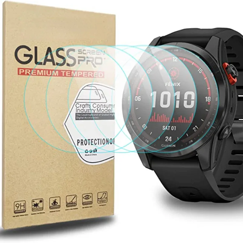 Protection d'écran en verre trempé pour Garmin Fenix, Forerunner et Vivoactive - Image 1