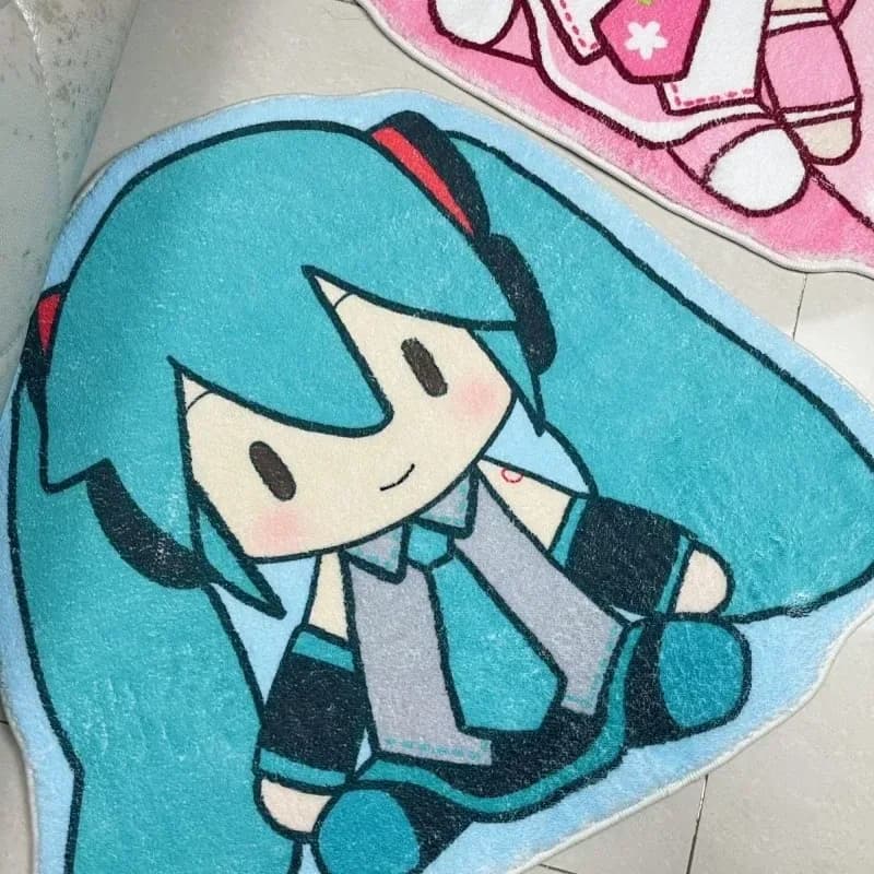 Tapis Hatsune Miku en velours court épais - Image 1