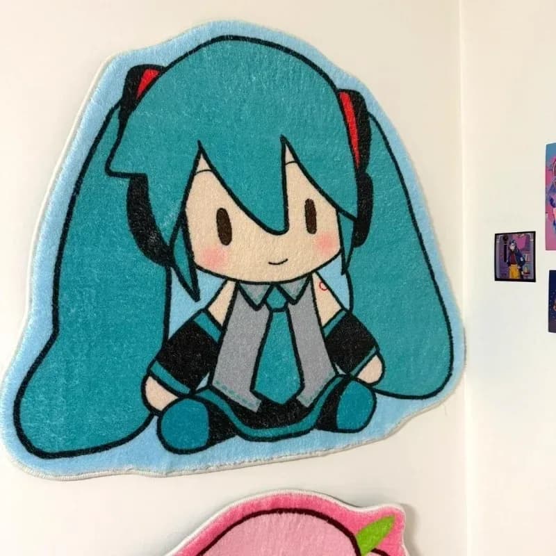 Tapis Hatsune Miku en velours court épais - Image 5
