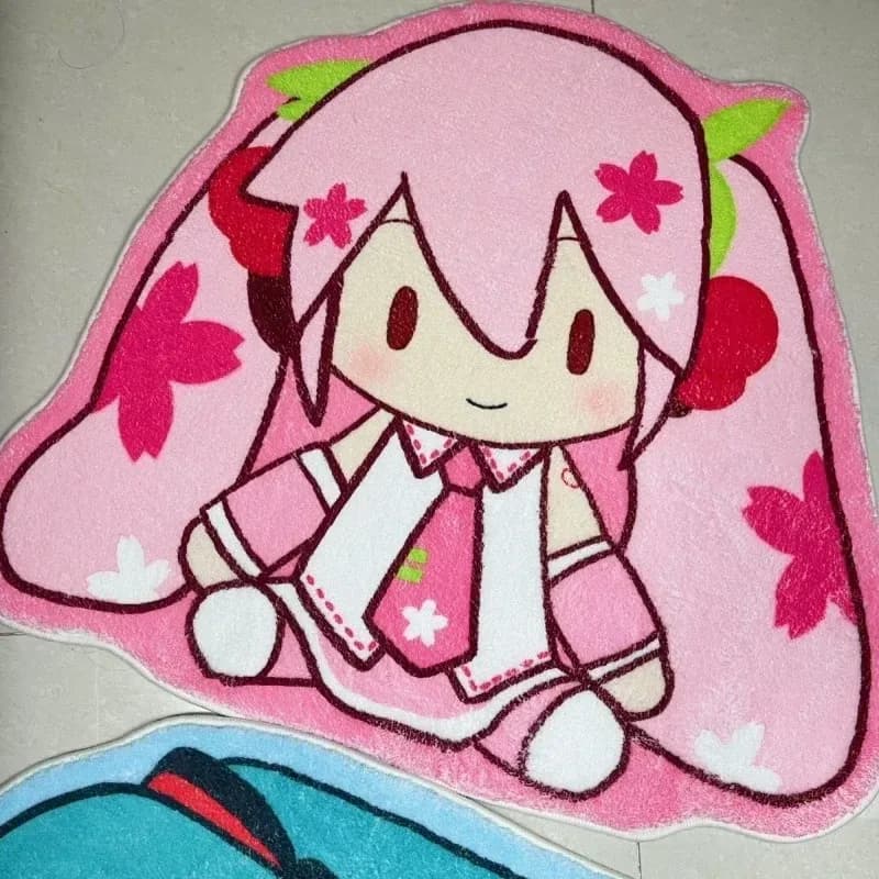 Tapis Hatsune Miku en velours court épais - Image 4