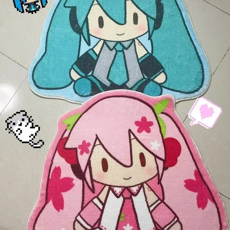 Tapis Hatsune Miku en velours court épais - Image 3