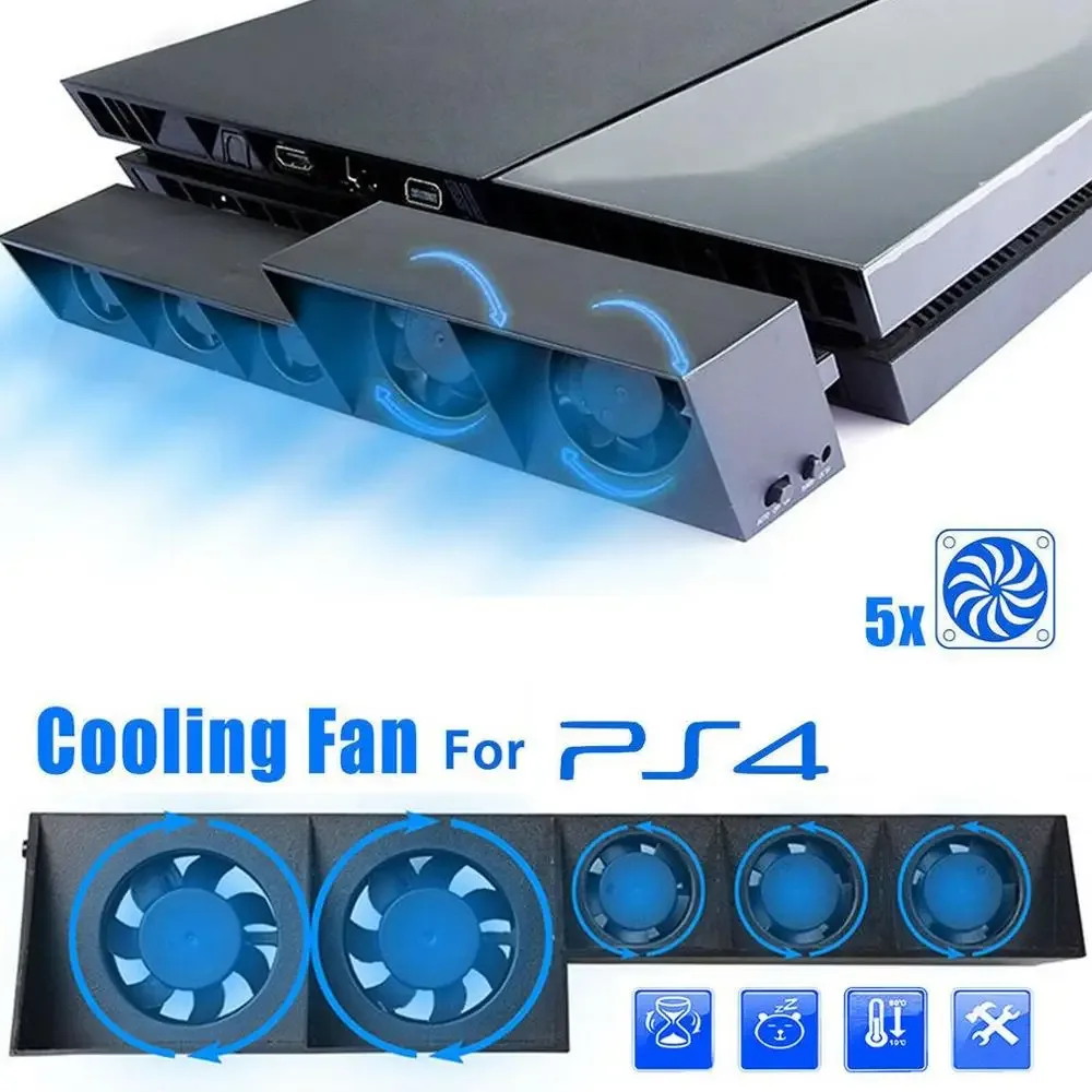 Ventilateur Turbo USB pour PlayStation 4 avec contrôle automatique de température