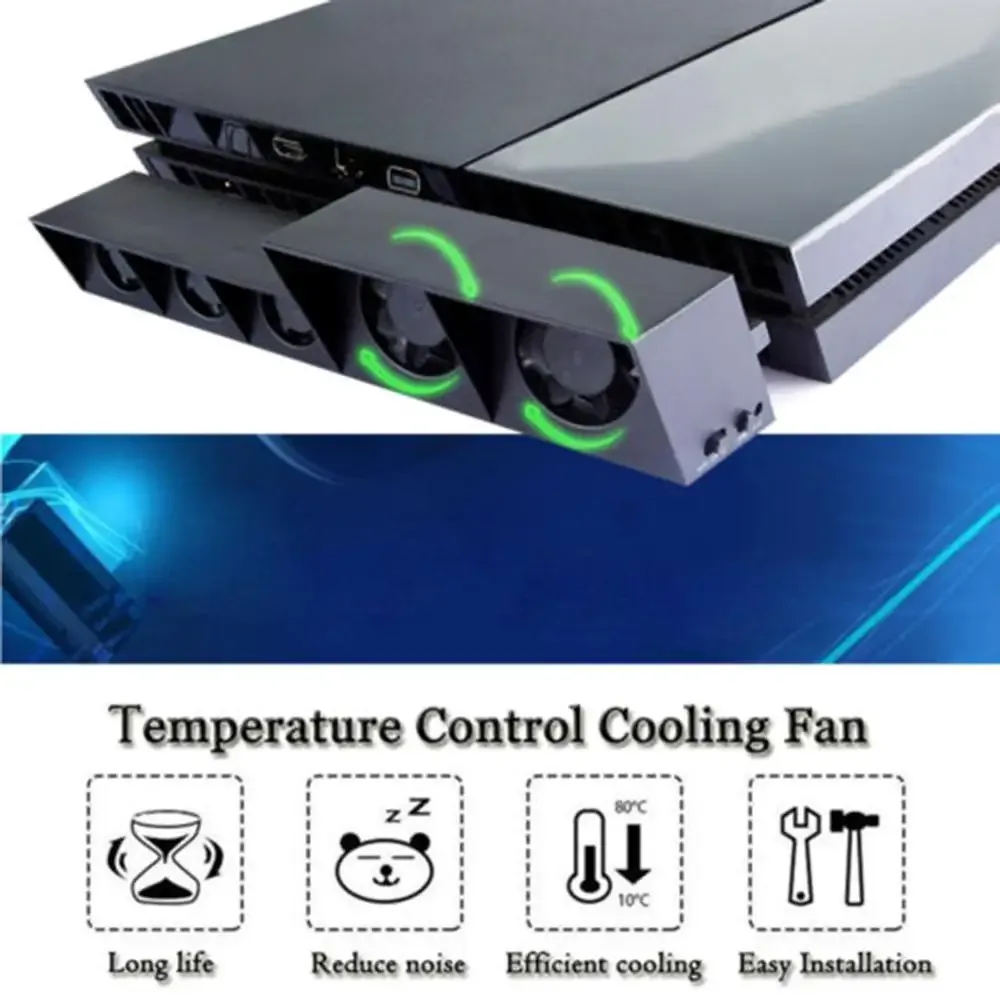 Ventilateur Turbo USB pour PlayStation 4 avec contrôle automatique de température slide 2
