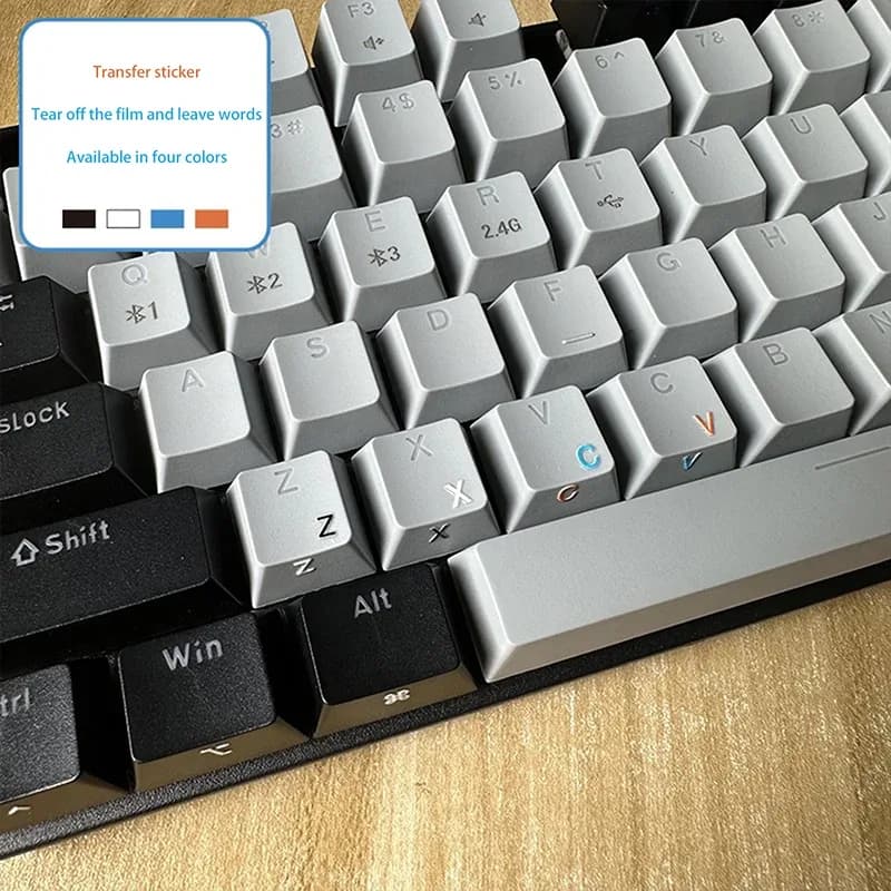 Autocollants de clavier allemands transparents avec pince de précision - Image 2