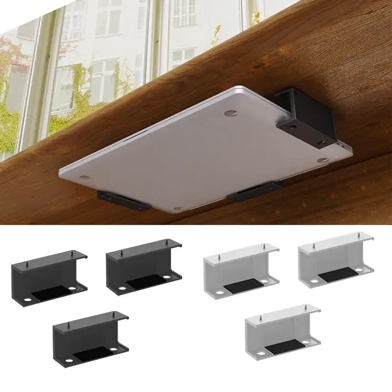 Support de rangement sous bureau pour ordinateur portable et accessoires - Image 1