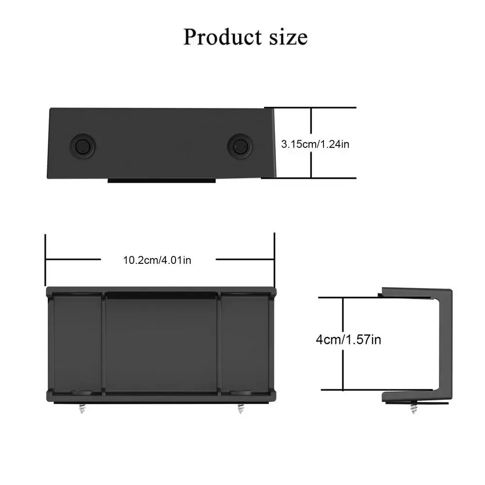 Support de rangement sous bureau pour ordinateur portable et accessoires slide 9