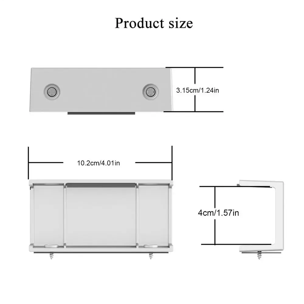 Support de rangement sous bureau pour ordinateur portable et accessoires slide 8