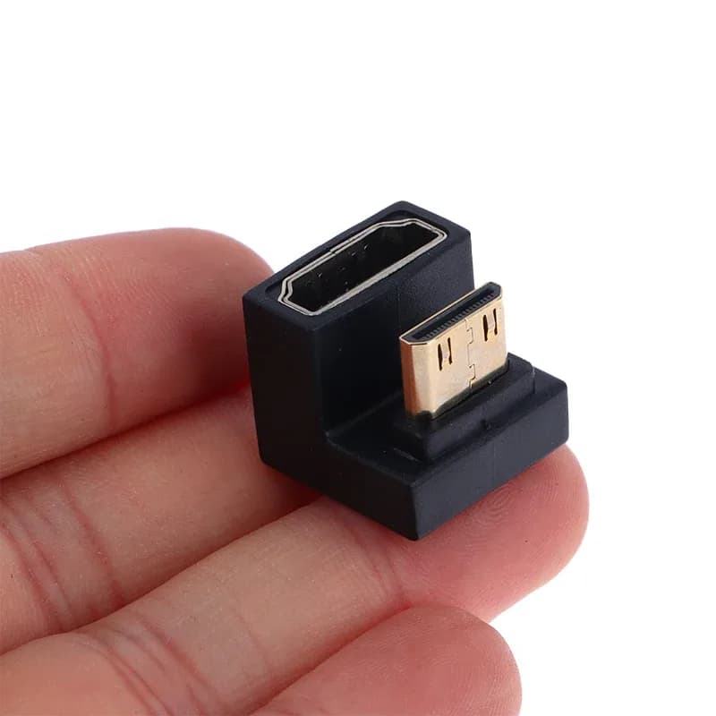 Adaptateur Mini HDMI mâle vers HDMI, coudé en U à 360 degrés - Image 6