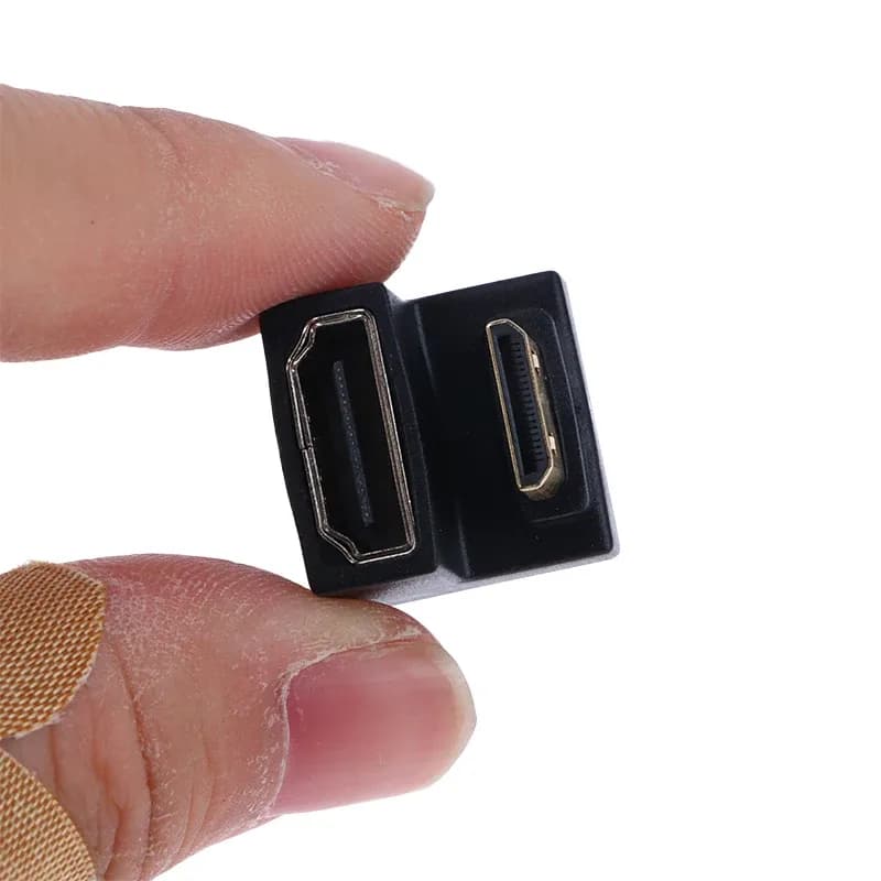 Adaptateur Mini HDMI mâle vers HDMI, coudé en U à 360 degrés - Image 1