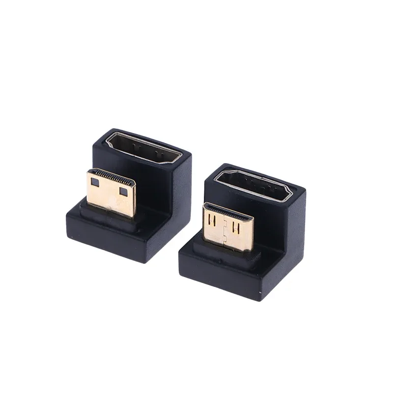 Adaptateur Mini HDMI mâle vers HDMI, coudé en U à 360 degrés - Image 2