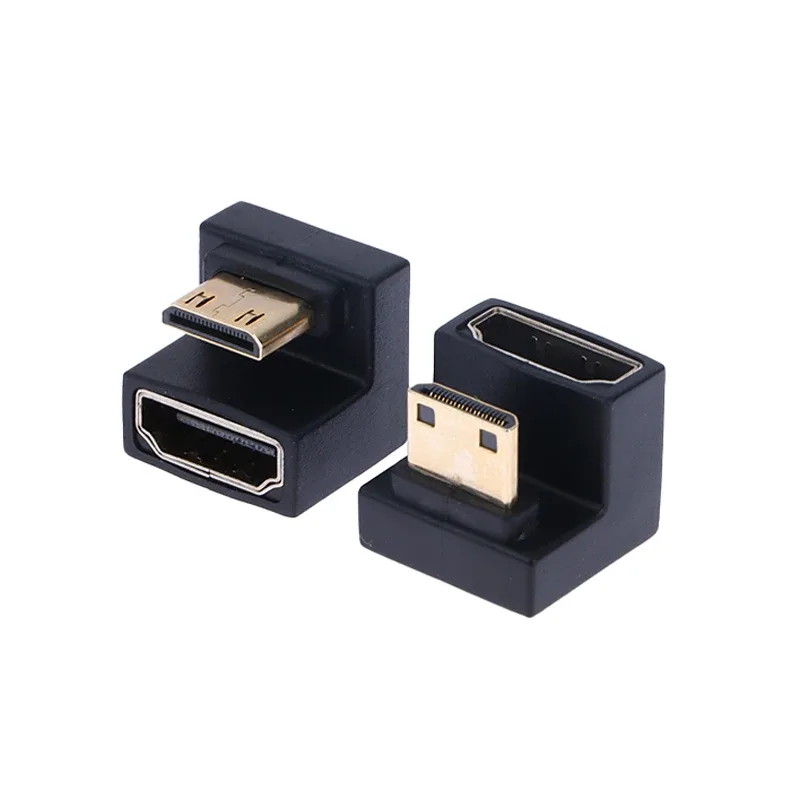 Adaptateur Mini HDMI mâle vers HDMI, coudé en U à 360 degrés - Image 3