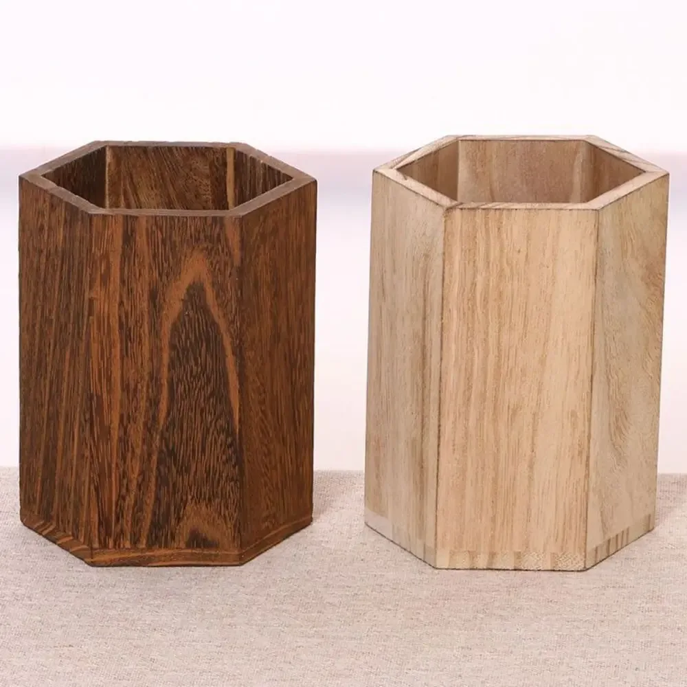 Organisateur de bureau multifonction en bois de grande capacité - Image 1