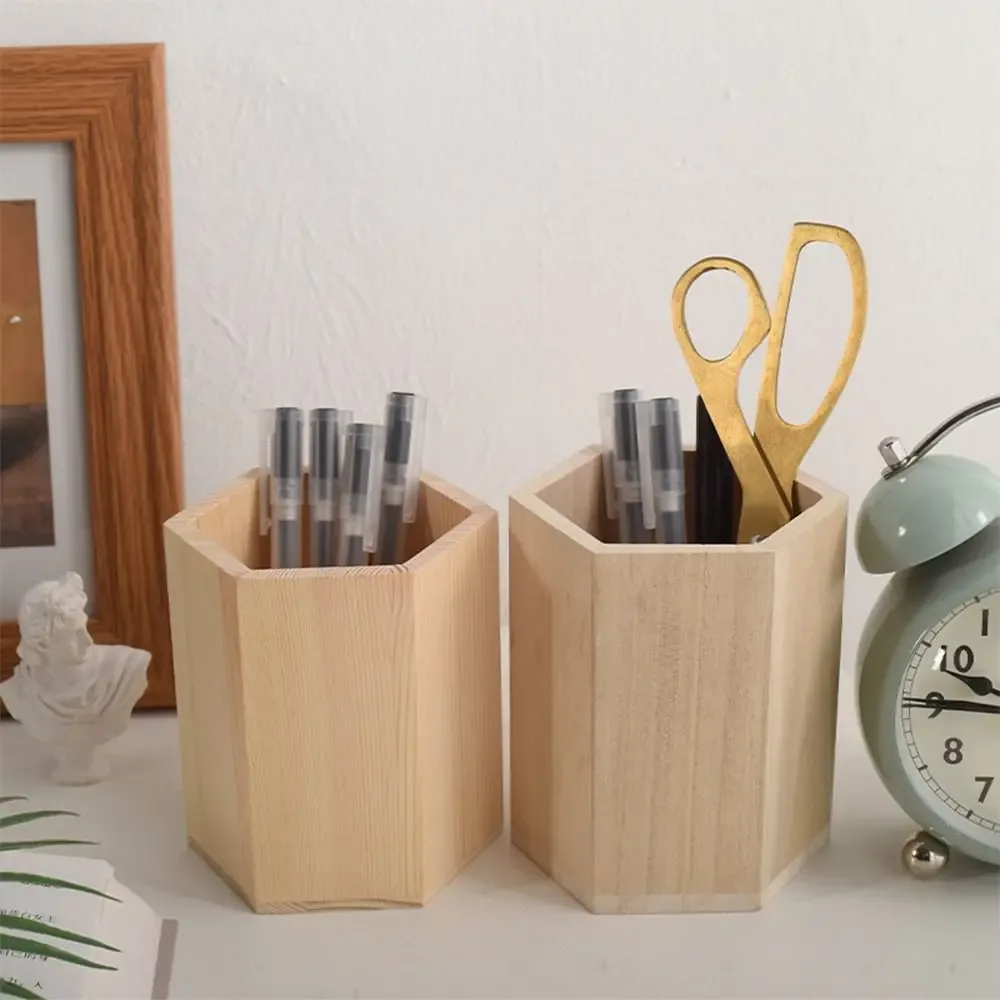 Organisateur de bureau multifonction en bois de grande capacité - Image 2