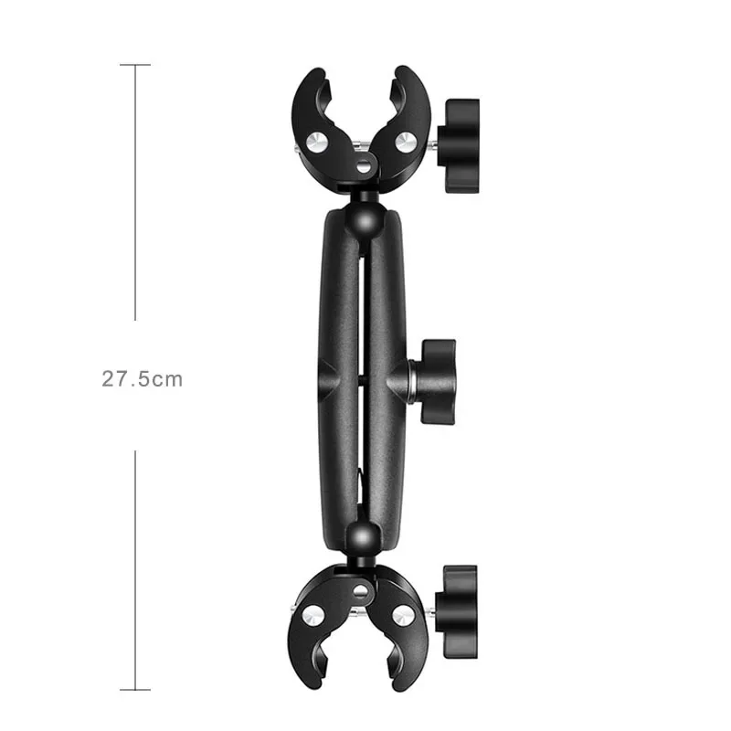 Double support de fixation moto avec perche à selfie extensible 1,5 m pour caméras d'action slide 18