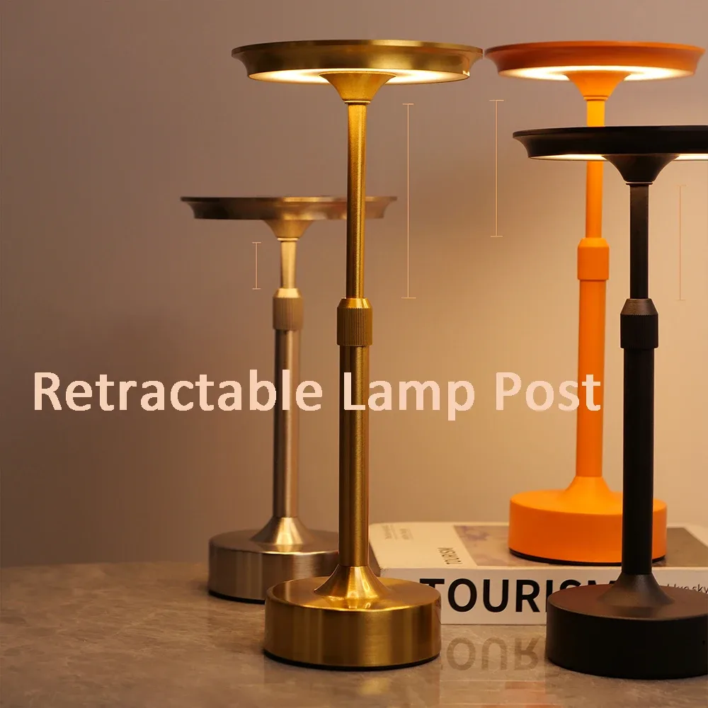 Lampe de table tactile et télescopique en aluminium rechargeable - Image 5