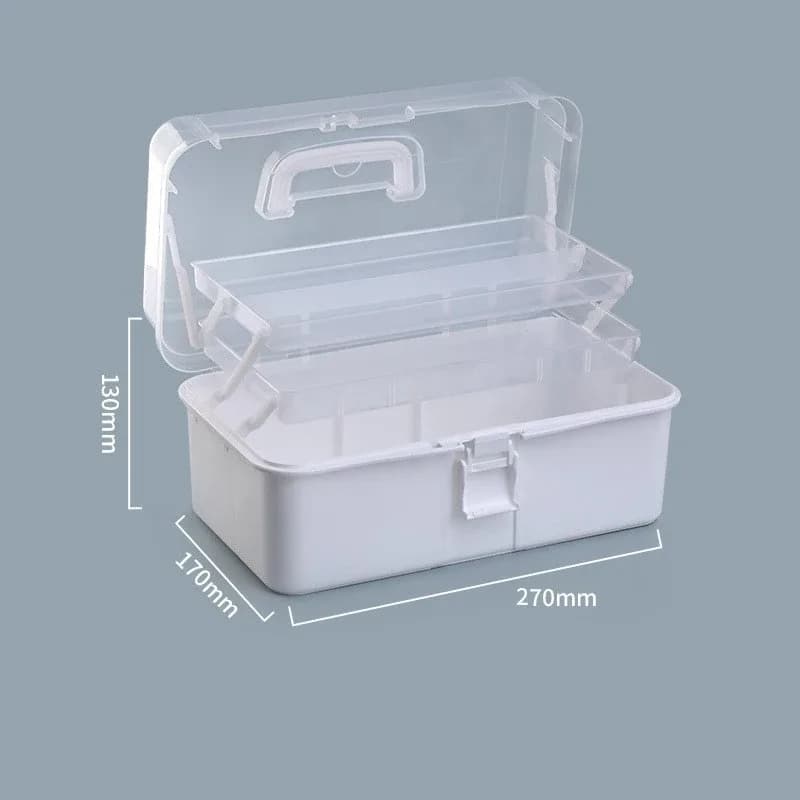 Organisateur de maquillage portable à 3 niveaux pour palettes et poudres slide 8