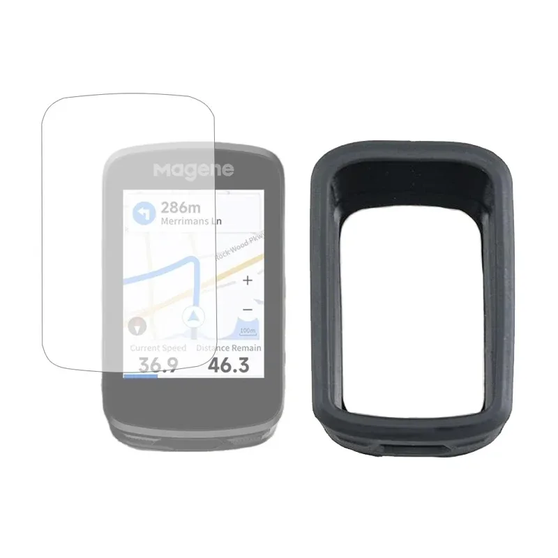 Étui en silicone et protection d'écran pour Magene C506/SE et Geiod CC600