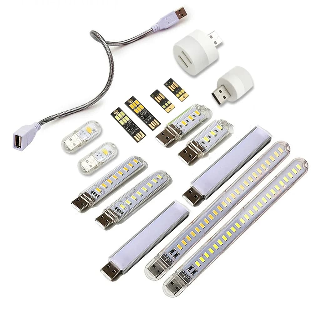 Mini lampe LED USB portable pour bureau et lecture