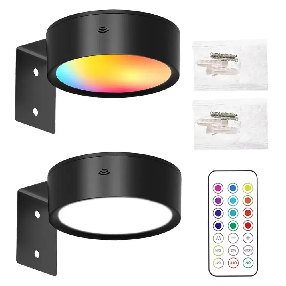 Applique LED pour tableaux, 13 couleurs RVB à intensité variable, projecteur magnétique (à piles) slide 8