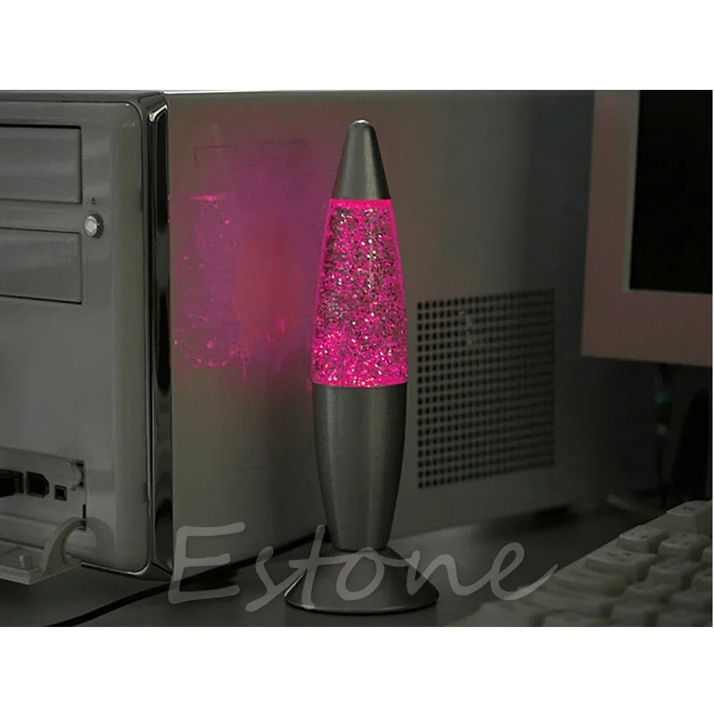 Lampe à lave à paillettes USB multicolore slide 4
