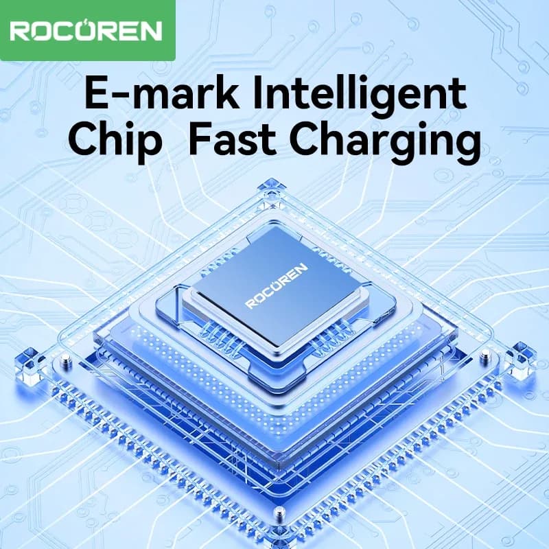 Rocoren - Câble USB-C vers USB-C 100W - Charge Rapide 5A PD 3.1 pour MacBook, iPad et iPhone - Image 5