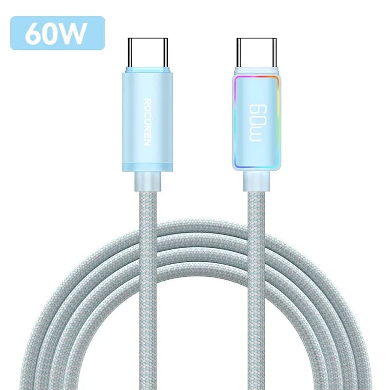 Rocoren - Câble USB-C vers USB-C 100W - Charge Rapide 5A PD 3.1 pour MacBook, iPad et iPhone slide 13