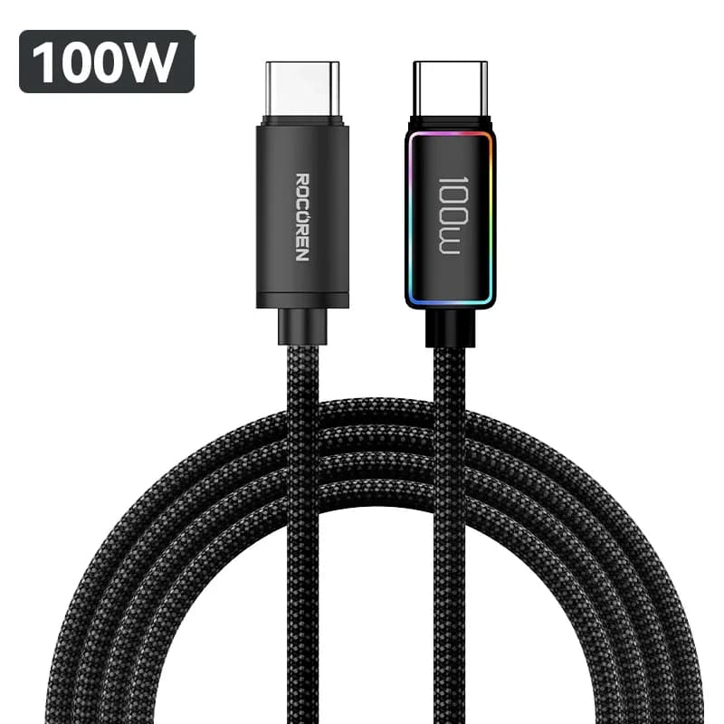 Rocoren - Câble USB-C vers USB-C 100W - Charge Rapide 5A PD 3.1 pour MacBook, iPad et iPhone slide 7