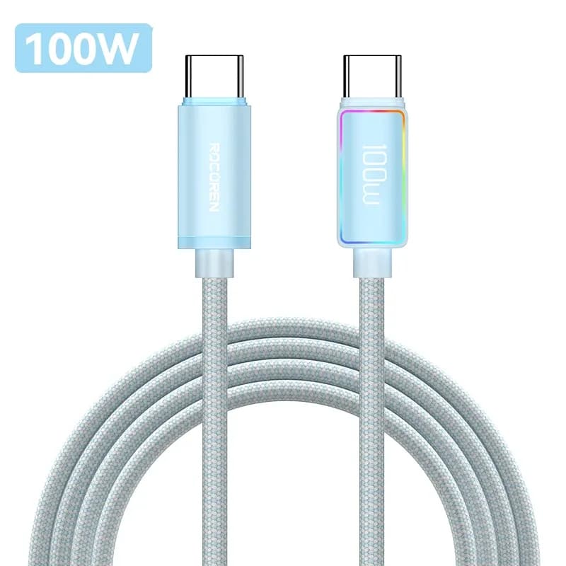 Rocoren - Câble USB-C vers USB-C 100W - Charge Rapide 5A PD 3.1 pour MacBook, iPad et iPhone slide 11