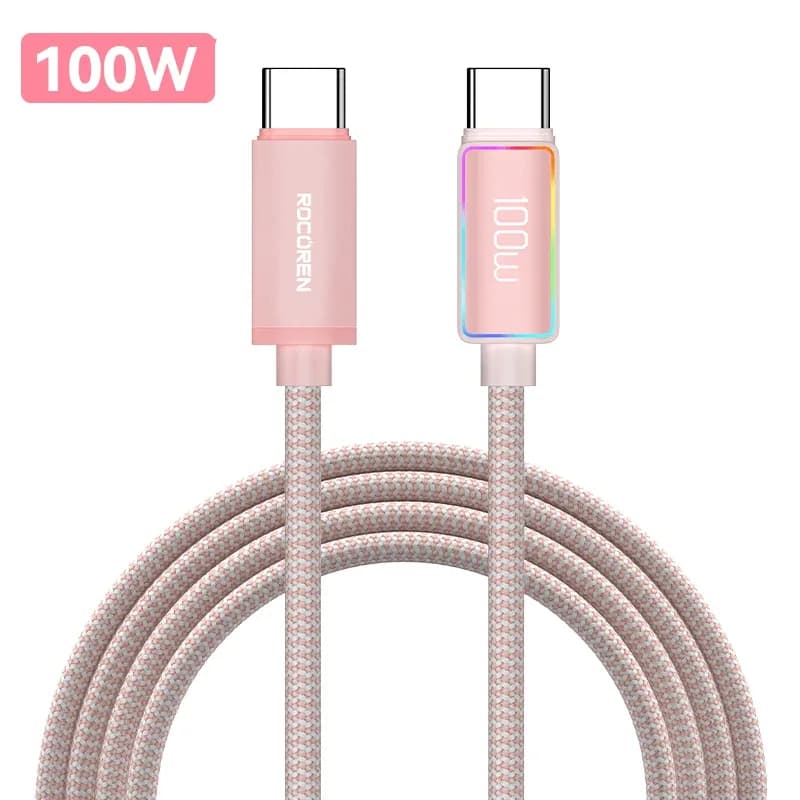 Rocoren - Câble USB-C vers USB-C 100W - Charge Rapide 5A PD 3.1 pour MacBook, iPad et iPhone slide 10