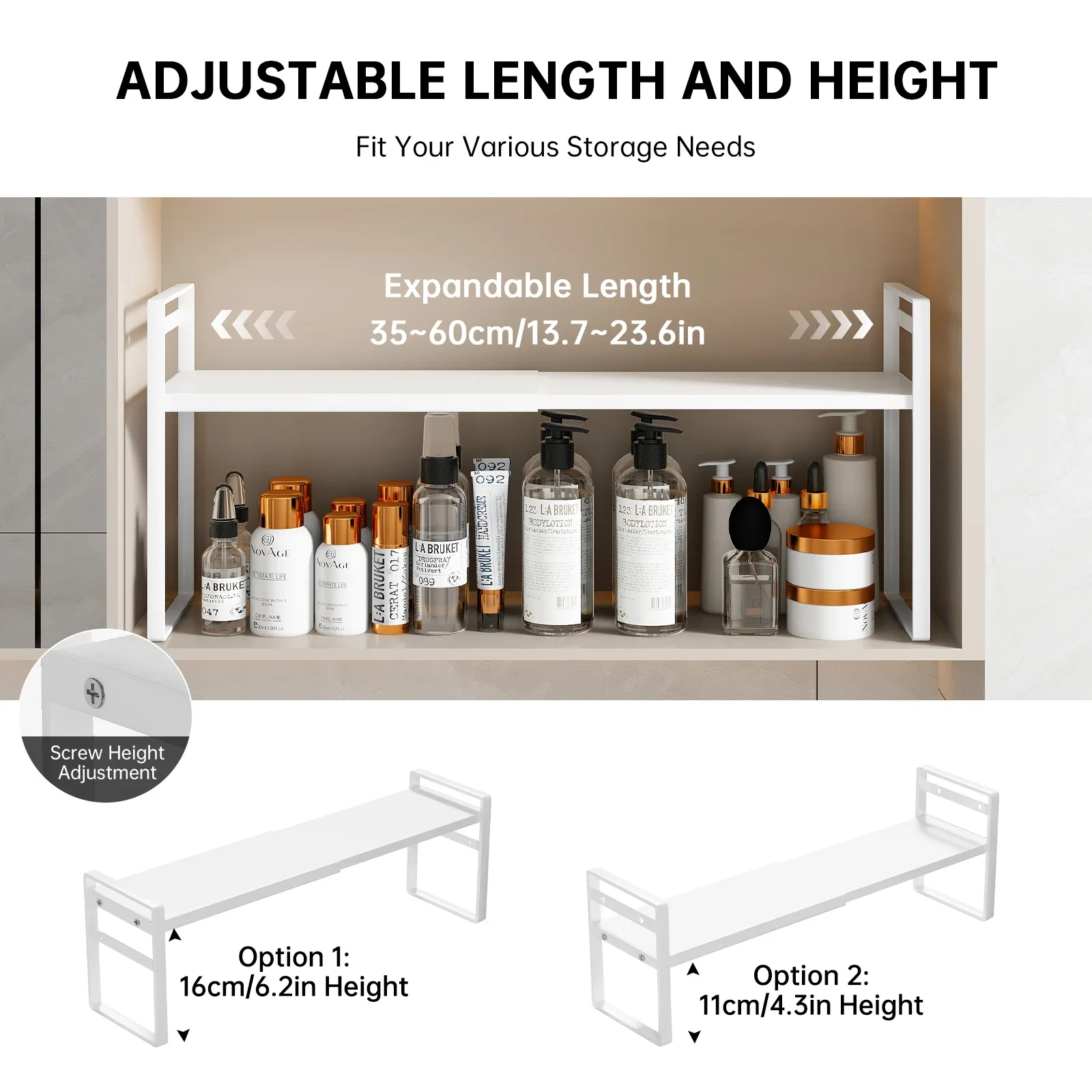 Organisateur de rangement pour armoire de toilette et cosmétiques - Image 3