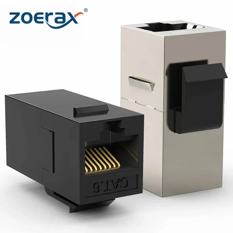 ZoeRax Coupleur RJ45 Keystone Cat7/Cat6/Cat5e, Femelle à Femelle, Lot de 2 - Image 1