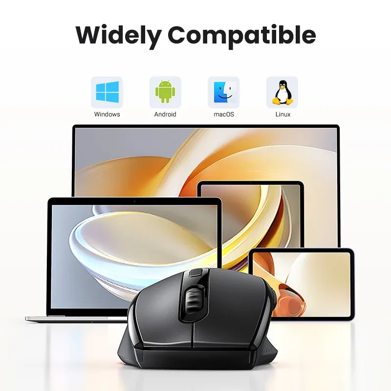 Souris sans fil silencieuse UGREEN 1600 DPI avec récepteur USB 2,4 GHz - Image 5