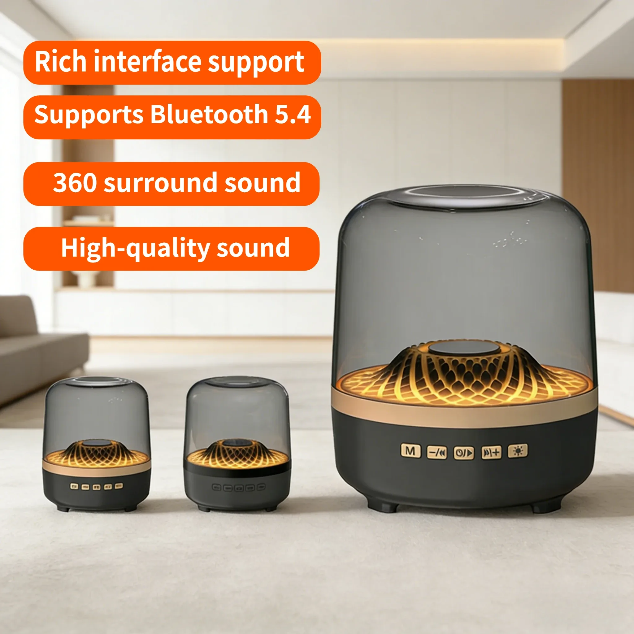 Barre de son portable sans fil Bluetooth 5.3 Hi-Fi avec caisson de basses - Image 1