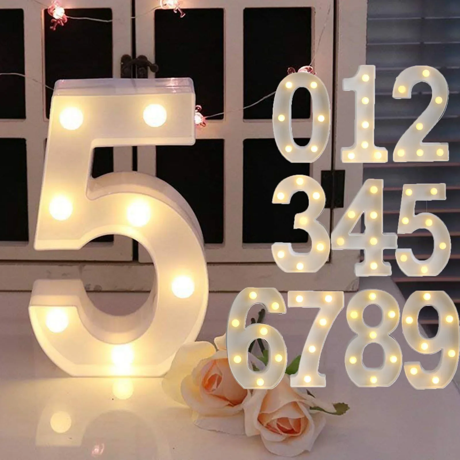 Lampe LED Alphabet et Chiffres - Image 1