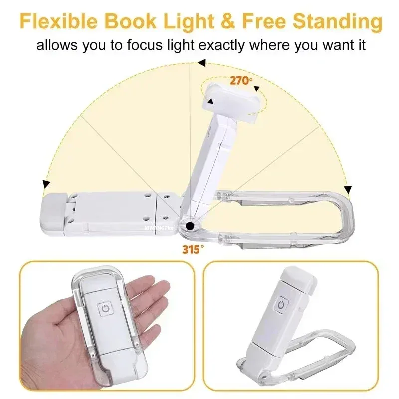 Lampe de lecture à clip rechargeable USB - Image 3