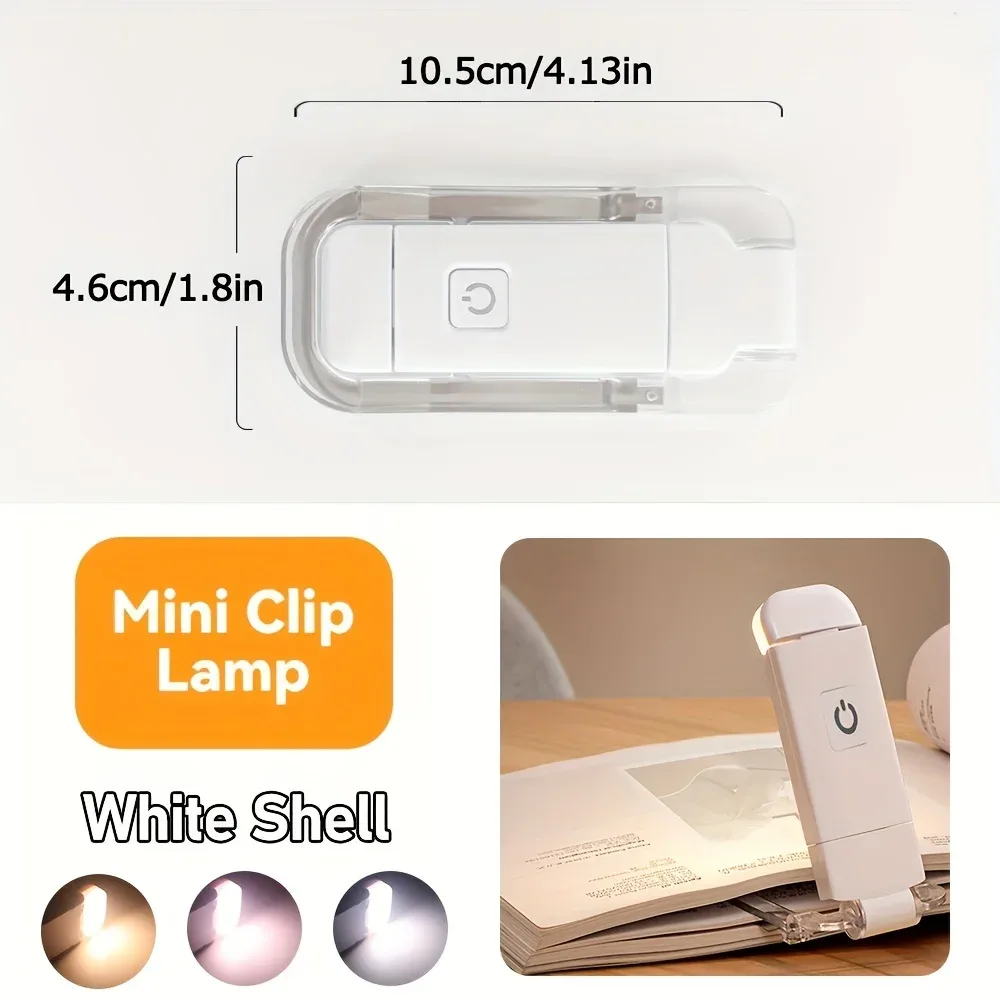 Lampe de lecture à clip rechargeable USB slide 8