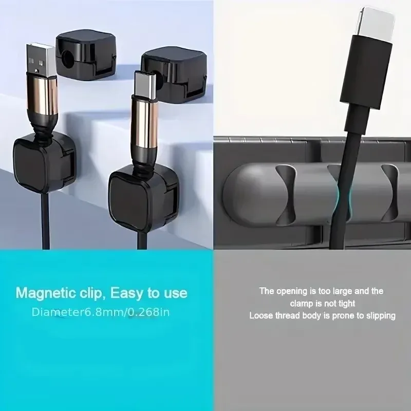 Organiseur de câbles magnétique (Lot de 6/12 pièces) - Image 5