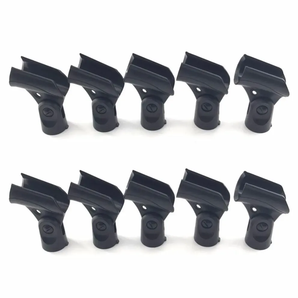 Lot de 10 pinces pour microphone Shure A25D, SM58, SM57 et modèles 3/4 de pouce - Image 1