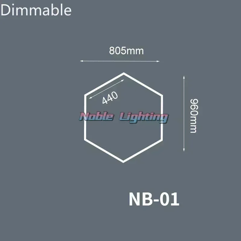 Système d'éclairage LED hexagonal à intensité variable pour garage et showroom slide 7