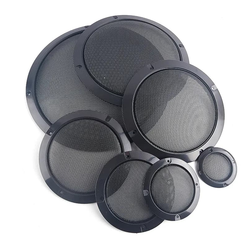 Grille de protection pour haut-parleur avec cadre en plastique et maille métallique (2 à 10 pouces) - Image 2