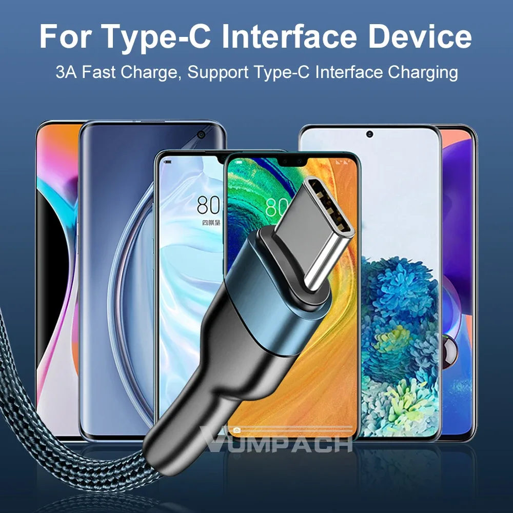 Câble USB-C de charge rapide et transfert de données (1m/2m/3m) - Image 6