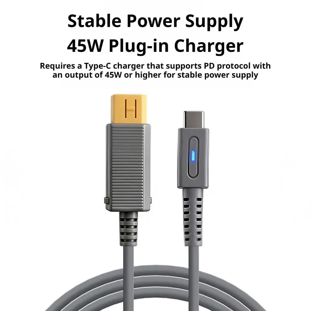 Câble de charge USB-C 45W PD pour Nintendo Wii U - 1,8 m - Image 4