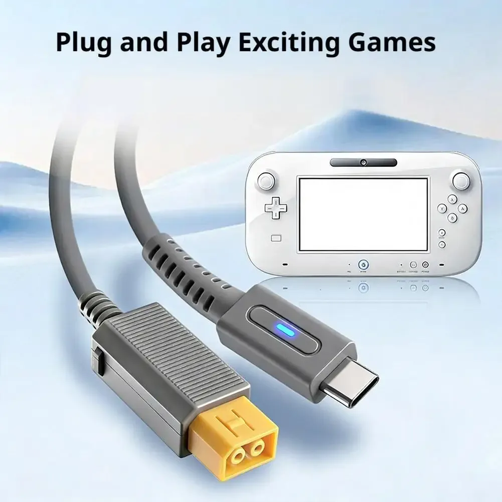 Câble de charge USB-C 45W PD pour Nintendo Wii U - 1,8 m - Image 2