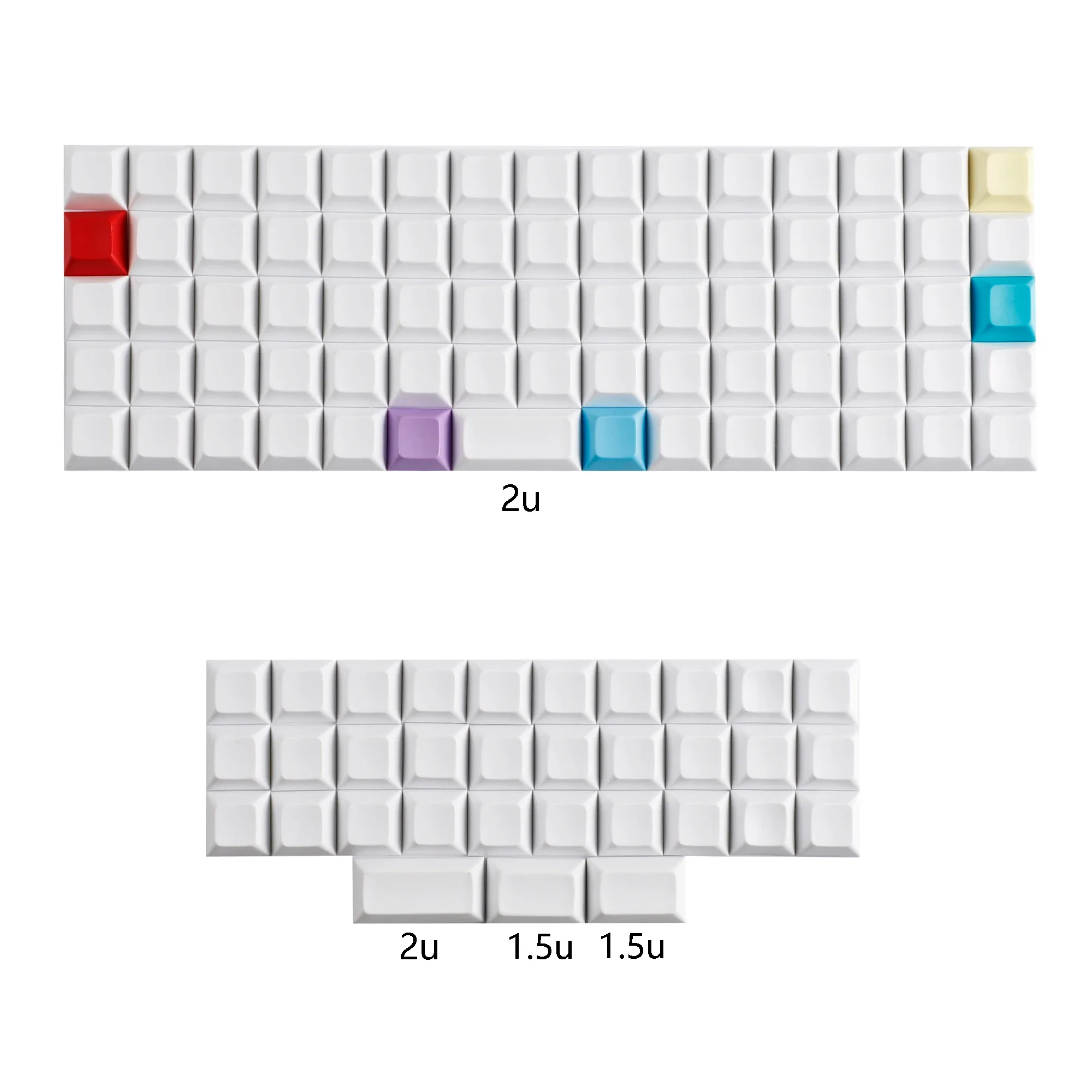 Touches PBT XDA V2/DSA sans légende pour claviers ortholinéaires (XD75, ID75, Corne, Planck, Preonic, Niu40) slide 8