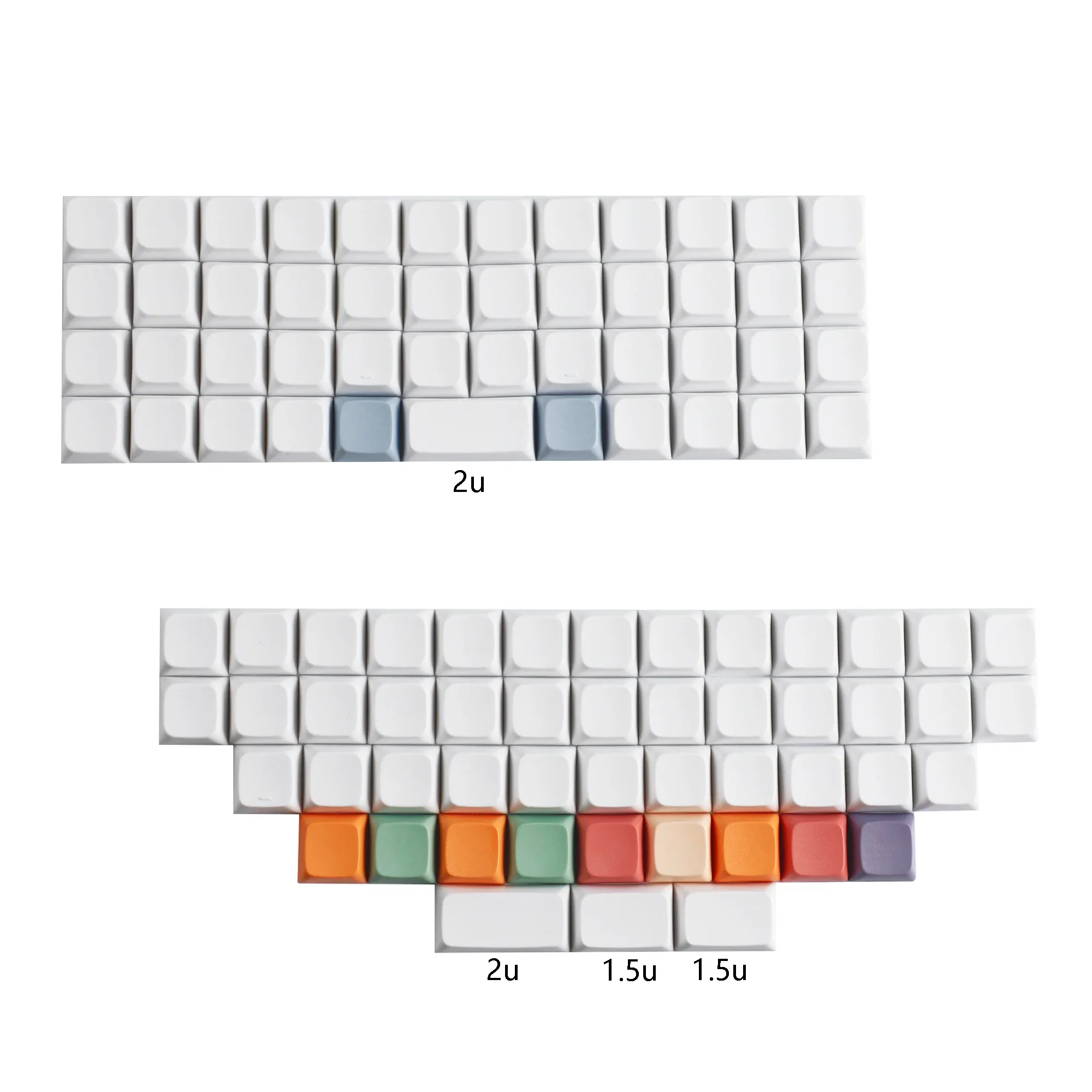 Touches PBT XDA V2/DSA sans légende pour claviers ortholinéaires (XD75, ID75, Corne, Planck, Preonic, Niu40) slide 9