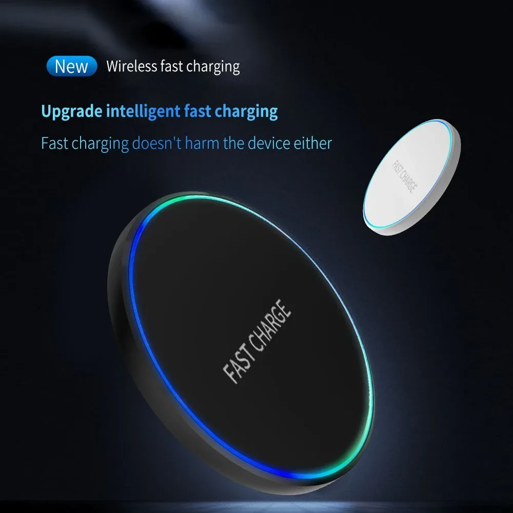Mini station de charge rapide sans fil avec support LED slide 3